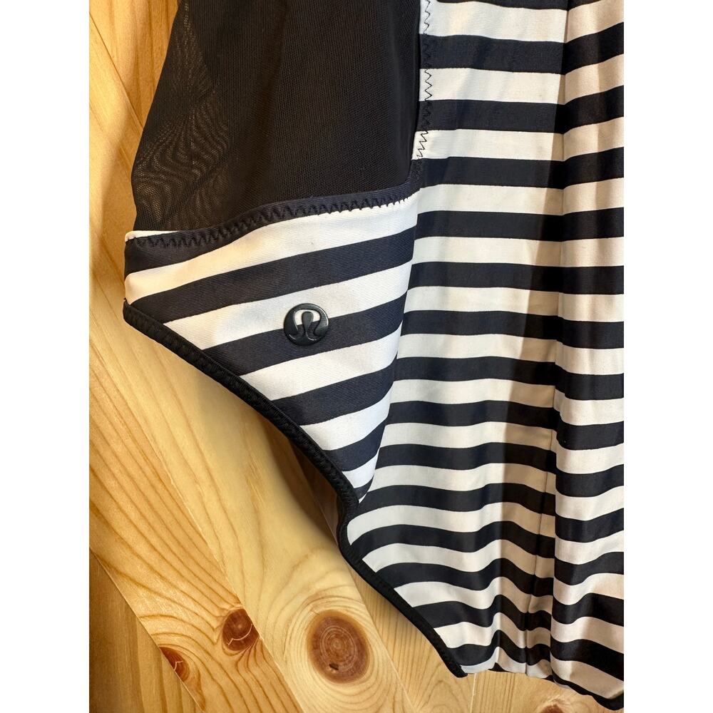 Lululemon Coastline One
Piece Swimsuit Striped
Mesh Black White- Size 8 (Reposh) - Picture 2 of 5